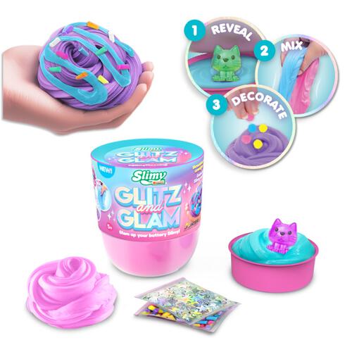 Slimy Glitzn Glam with Dome Topper - Assorted Color Slime