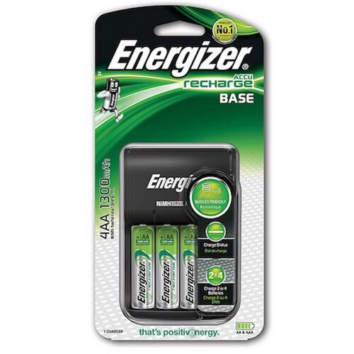 Energizer Base Charger 4X AA Batteries (1300 Mah)
