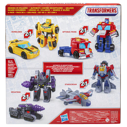 Transformers Heroes vs Villains 4-Pack