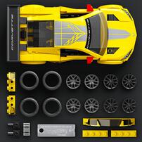 Mattel Brick Shop Hot Wheels Speed Series Corvette C8.R