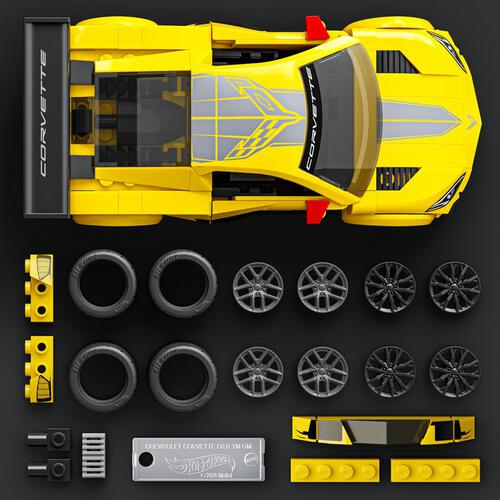 Mattel Brick Shop Hot Wheels Speed Series Corvette C8.R