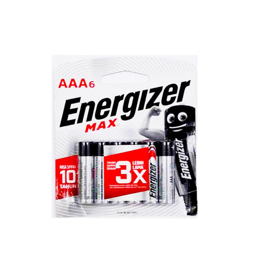 Energizer Max AAA Batteries 6 Value Pack