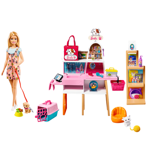 Barbie Doll And Pet Boutique Playset