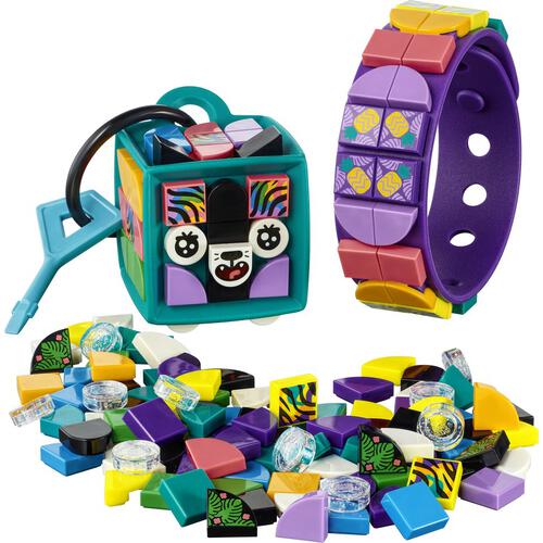 LEGO Dots Neon Tiger Bracelet & Bag Tag 41945