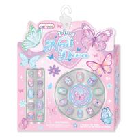 Hot Focus 2 in 1 Nail Diva Tie Dye Butterfy Manicure Nail Art Sticker