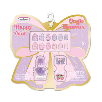 Hot Focus Happy Nails Bowtiful Press on Nails Manicure Nail Art Sticker