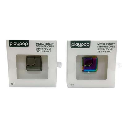 playpop Metal Fidget Spinner Cube - Assorted
