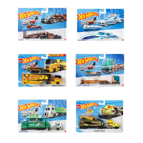 Hot Wheels Super Rigs Sweet Delivery, Camioncino Rosa In Scala 1:64, Giocattolo Pressofuso Per Bambini