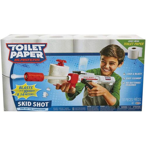 Toilet Paper Blaster Skid Shot
