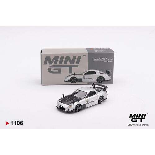 Mini GT Mazda RX-7 RE-Amemiya Silver Metallic