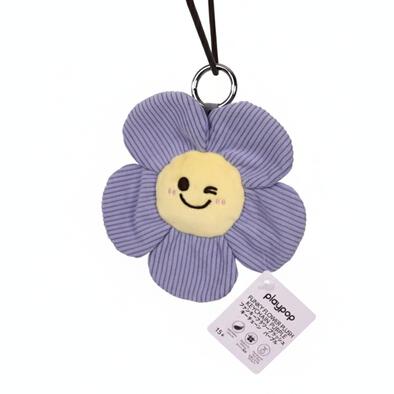playpop Funky Flower Plush Keychain - Purple