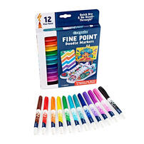 Crayola 12Ct Finepoint Doodle Marker