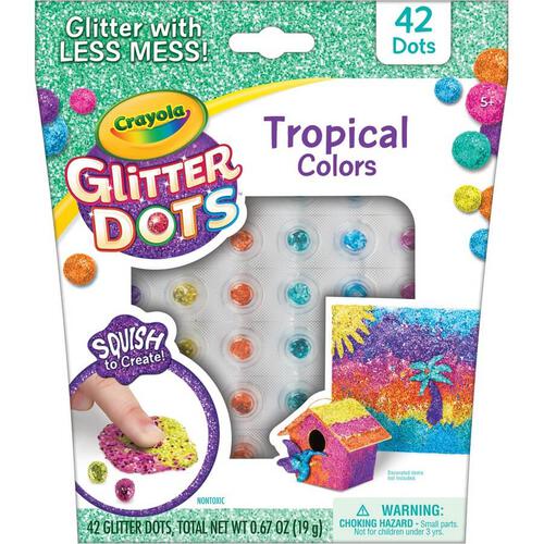 Crayola Glitter Dots Single Serve - Assorted