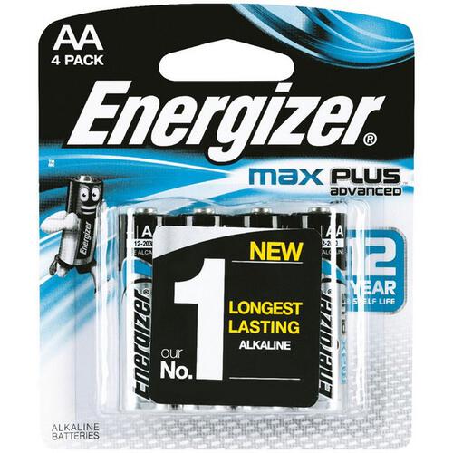 Energizer Max Plus AA Batteries 4 Pieces