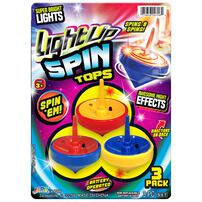 Ja-Ru Light Up Spin Tops - Assorted