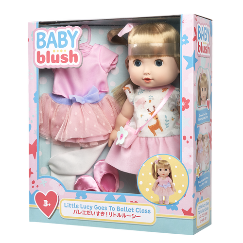 Baby Blush Little Lucy Goes To Ballet Class Doll Set