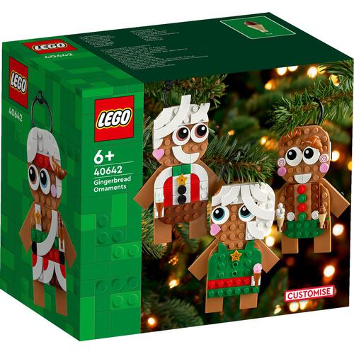 LEGO Gingerbread Ornaments