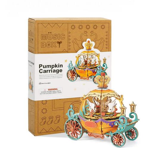 Robotime DIY Music Box Pumpkin Carriage
