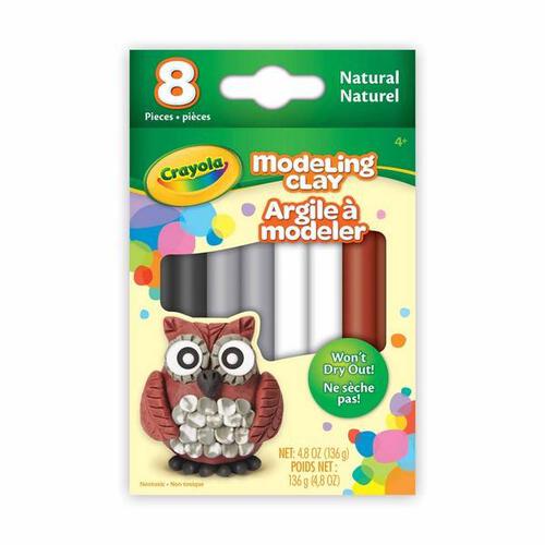 Crayola 8 Ct. Modeling Clay, Natural - Assorted