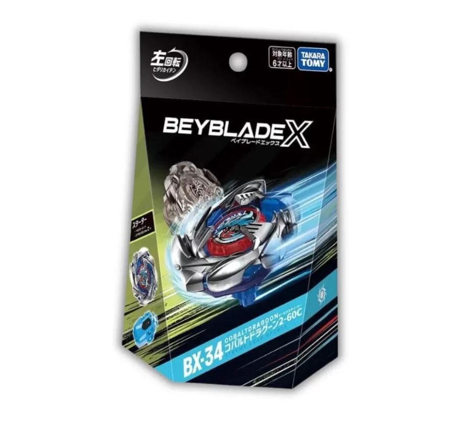 Takara Tomy Beyblade X BX-34 Starter Cobalt Dragoon | Toys