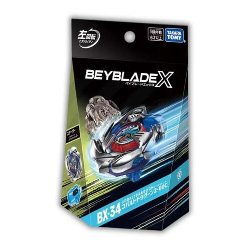 Takara Tomy Beyblade X BX-34 Starter Cobalt Dragoon