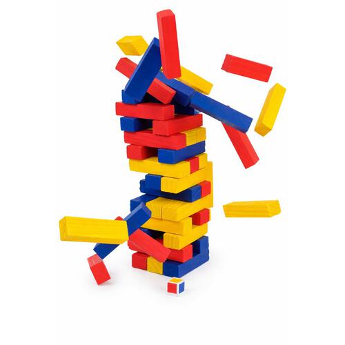 Cardinal Classics 48Pcs Rainbow Wooden Jumbling Tower