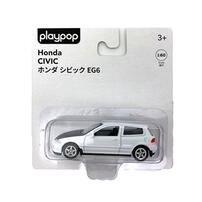 playpop 1:60 Diecast Car Honda Civic EG6 - White