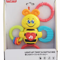 playpop Light-Up Twist Rattle-Bee