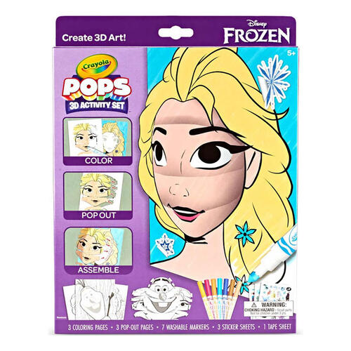 Crayola Pops 3D Coloring Activity Set Frozen