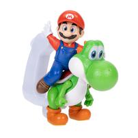 The Super Mario Galaxy Movie Mario Riding Yoshi Action Figure