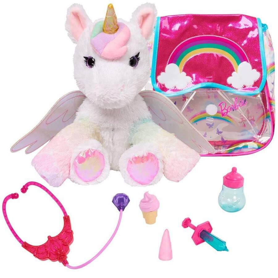 barbie kiss and care unicorn doctor