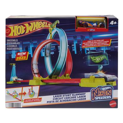 Hot Wheels Neon Speeders Laser Stunt Slamway
