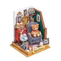 Robotime Rolife DIY Wooden Miniature Dollhouse Holiday Living Room