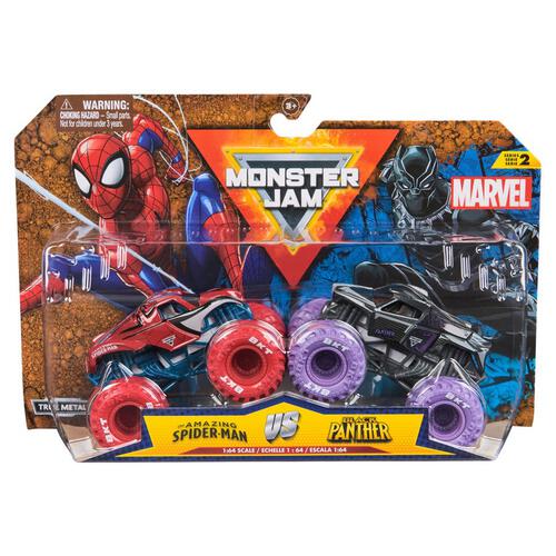 Monster Jam 1:64 Marvel 2 Pack - Assortment