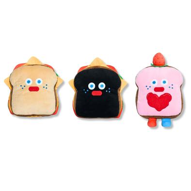 Brunch Brother Toast Doll Pillow Plush (12 inch) &ndash; Assorted