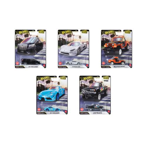 Hot Wheels GJT68 Boulevard Dash H Set of 10 