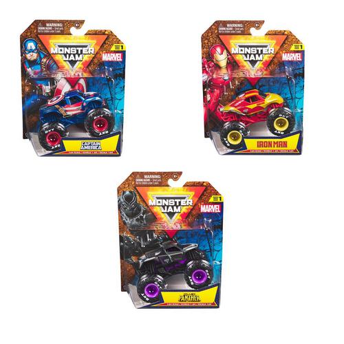 Monster Jam 1:64 Marvel Single Pack - Assortment