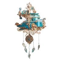 HowCat Dreamcatcher Dudu Ship Blue DIY 3D Wooden & Paper Puzzle