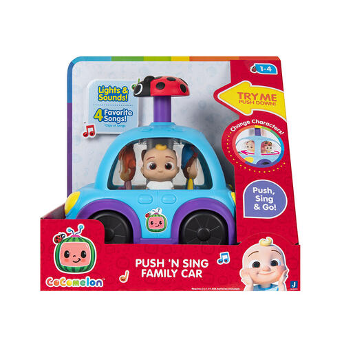 Cocomelon Vehicle Push N Sing Family Car
