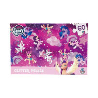Y Wow Brands My Little Pony 60Pcs Glitter Puzzle
