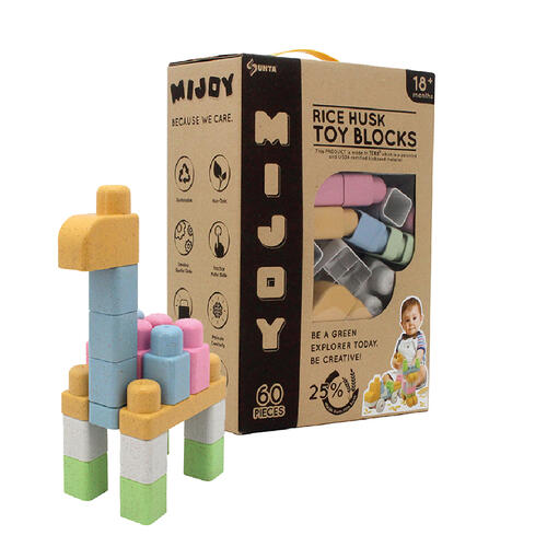 Mijoy - Rice Husk Toy Blocks (60 Pieces)