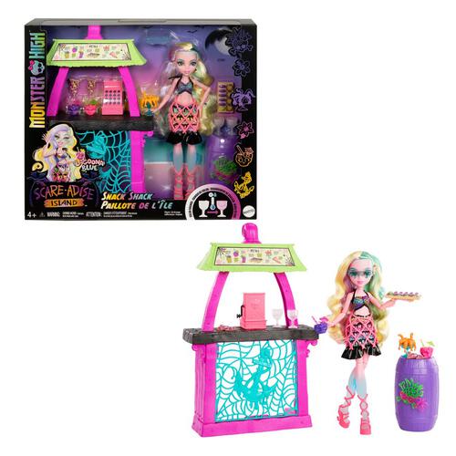 Monster High Scare-Adise Island Snack Bar Playset With Doll 