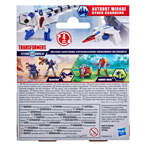 Transformers CYBERWORLD Autobot Mirage Cyber Changers