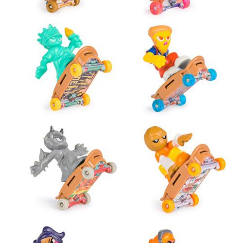 Teck Deck Free Riders Collectible Mini Skateboard Figure M01- Assorted