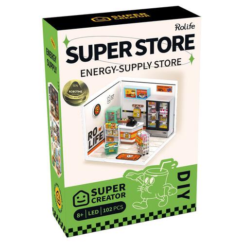 Robotime Rolife Super Store Plastic DIY Miniature Energy Supply Store
