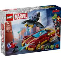 LEGO Marvel Iron Man Car & Black Panther vs. Red Hul 76310