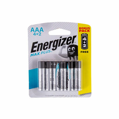 Energizer Max Plus Alkaline Batteries AAA 6 Pieces