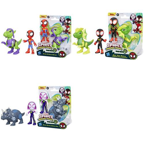 Spidey Amazing Friends Hero Dino Webs Fig -Assorted