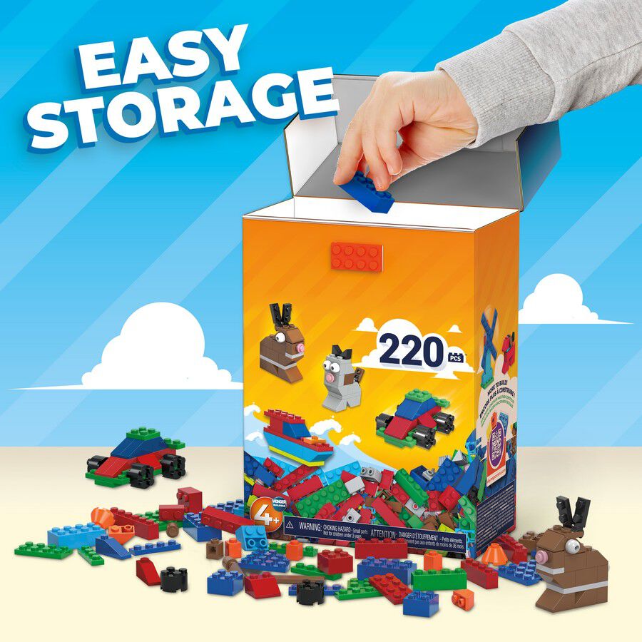 NEW Mega Construx 790 Piece Large Bulk Building Brick Block Toy Set Storage Tub 