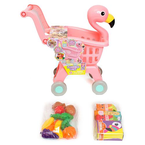 Zoo Troop Flamingo Shopping Cart